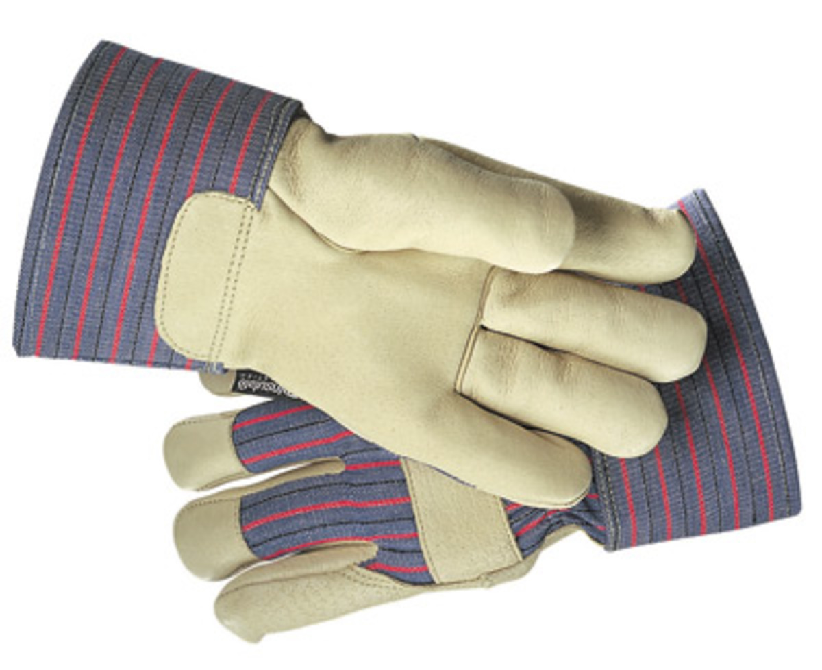 RADNOR® X-Large Blue, Red Stripe And Natural Pigskin Thinsulate™ Lined Cold Weather Gloves