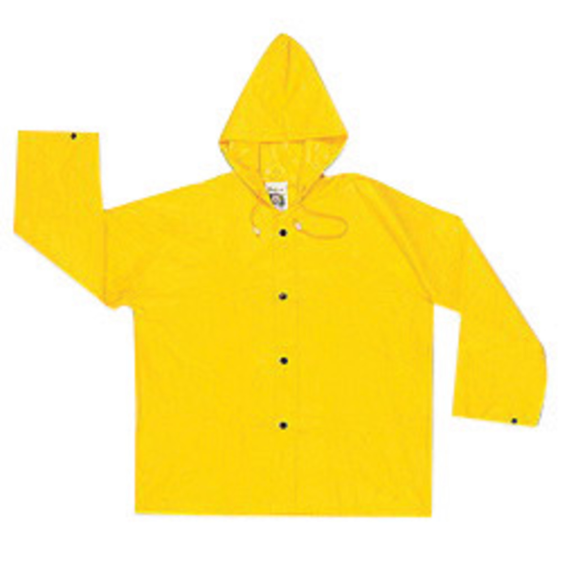 MCR Safety® Yellow Wizard .28 mm Nylon And PVC Jacket With Attached Hood