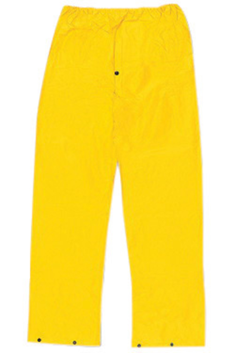 MCR Safety® Yellow Cyclone .35 mm Nylon And PVC Pants With Elastic Waist