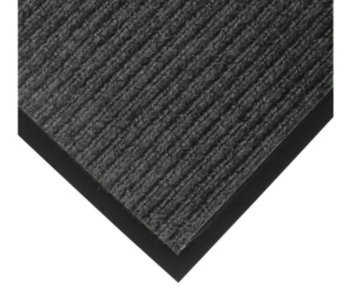 Superior Manufacturing 4' X 6' Charcoal Needle Punched Yarn NoTrax® Heritage Rib™ Indoor Entrance Anti-Fatigue Floor Mat
