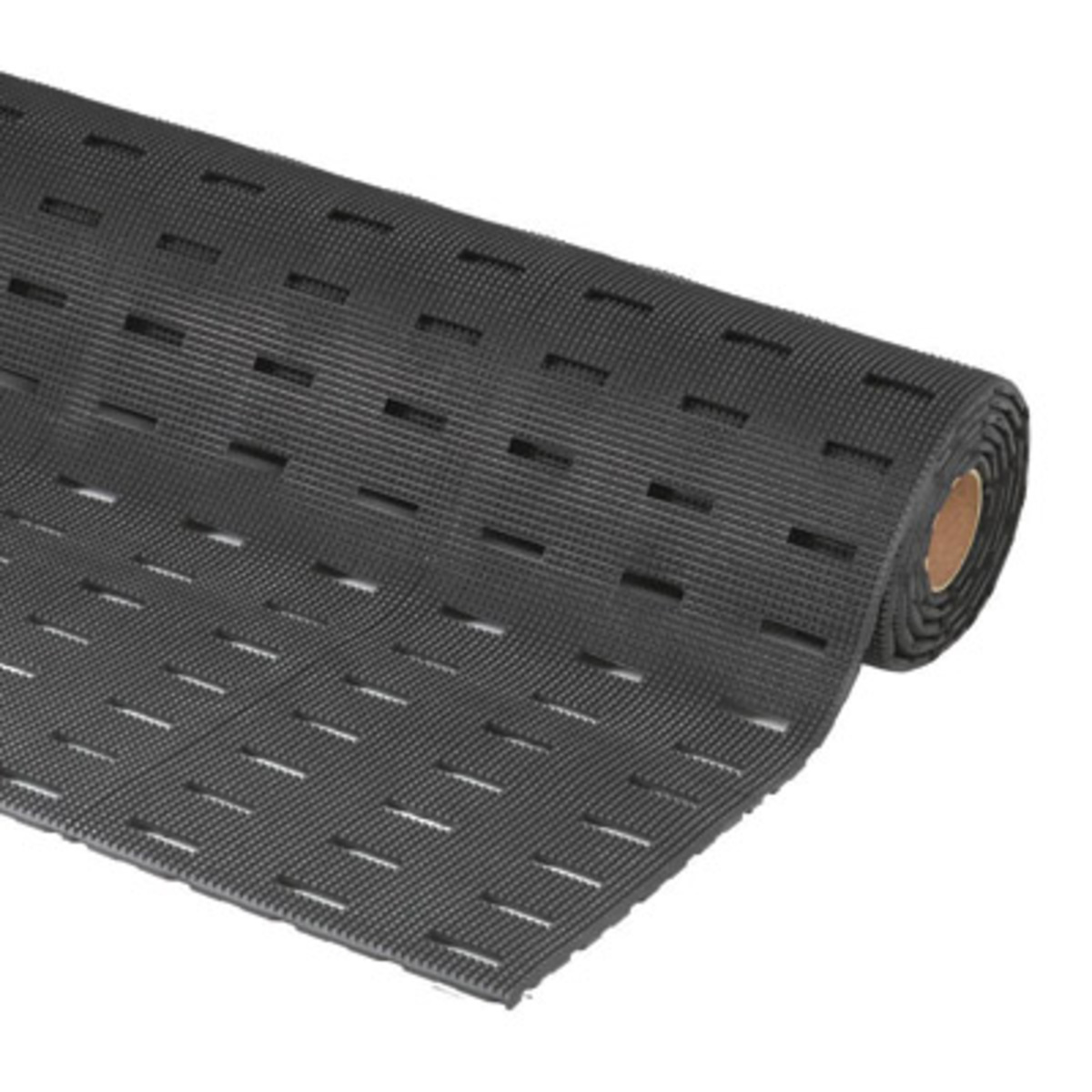Superior Manufacturing 3' X 30' Black PVC NoTrax® Cushion-Dek™ Anti-Fatigue Floor Mat