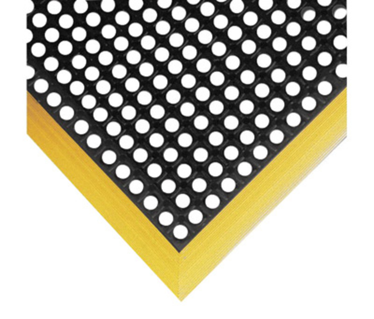 Superior Manufacturing 38 X 64 Black With Yellow Edge S57549S3864YB for sale online at autumn supply