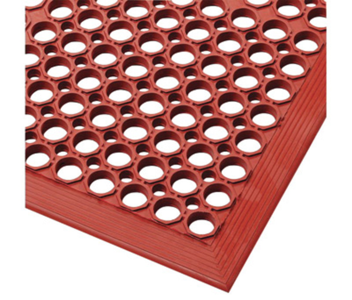 Superior Manufacturing 3' X 5' Red Rubber NoTrax® Sanitop® Anti-Fatigue Floor Mat