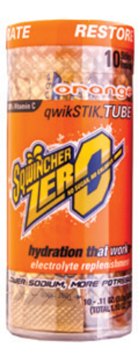 Sqwincher® .11 Ounce Orange Flavor Qwik Stik® ZERO Tube With Powder Mix Packets Sugar Free/Low Calorie Electrolyte Drink