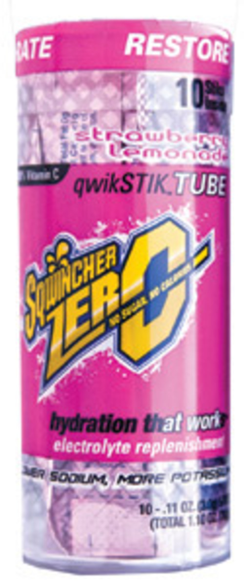 Sqwincher® .11 Ounce Strawberry Lemonade Flavor Qwik Stik® ZERO Tube With Powder Mix Packets Sugar Free/Low Calorie Electrolyte
