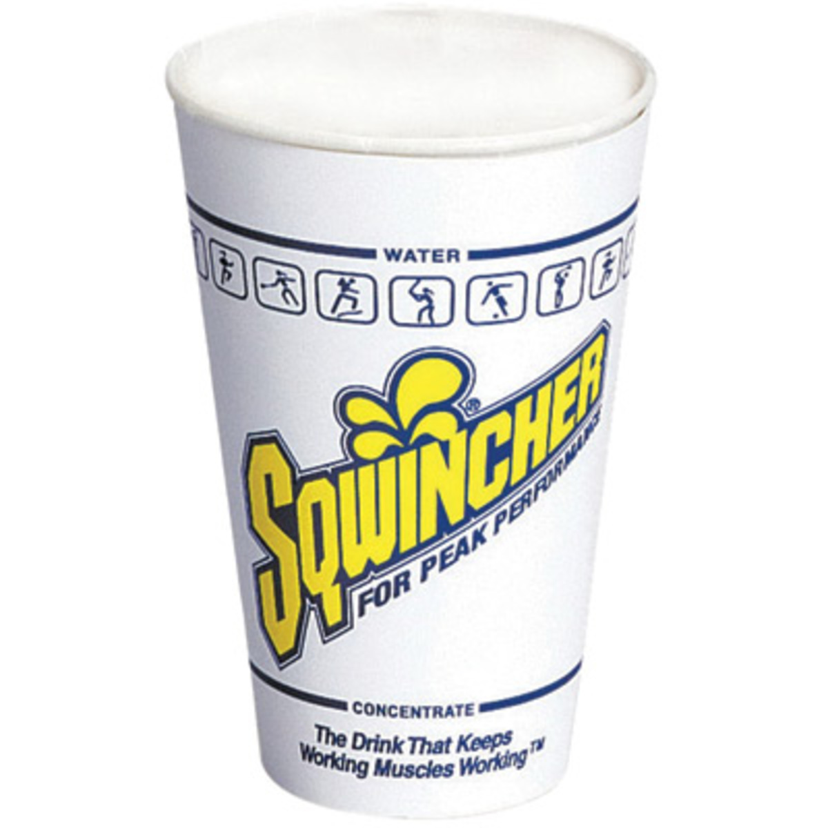 Sqwincher® 12 Ounce White Waxed Paper Cup (100 Cups Per Tube)