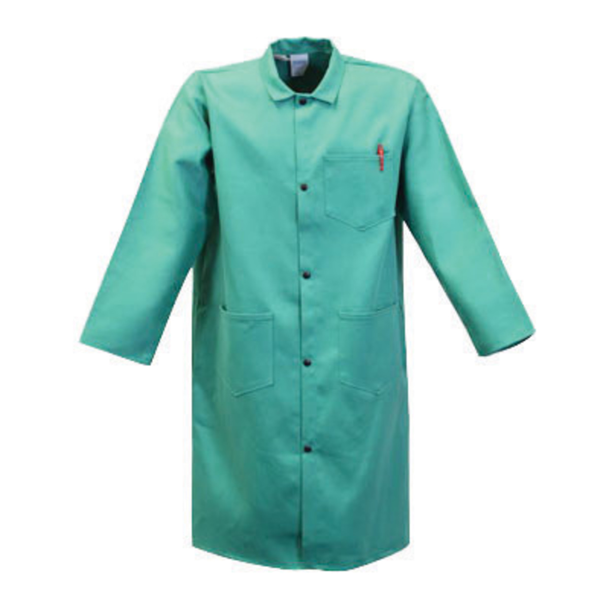 Stanco Safety Products™ Size 2X Green Cotton Flame Resistant Welding Coat With Front Snap Closure