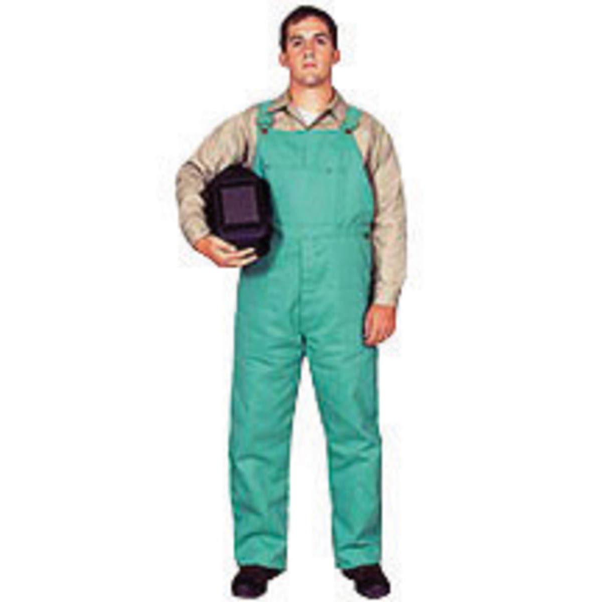 Stanco Safety Products™ Large Green Cotton Flame Resistant Bibs With Slide Buckle Closure