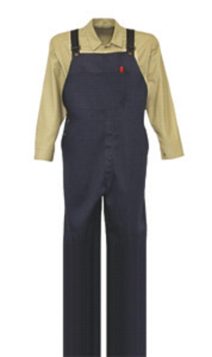 Stanco Safety Products™ 2X Navy Blue Indura® Cotton Flame-Retardant Bib Overall