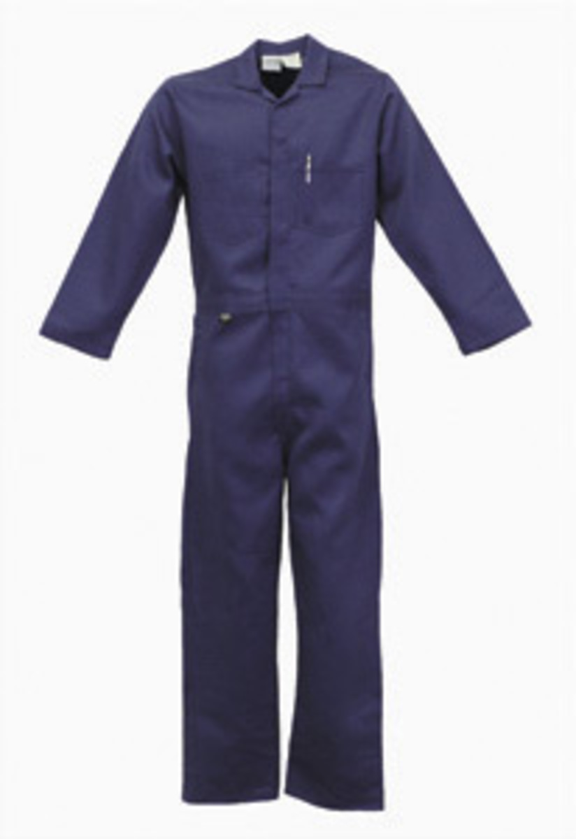 Stanco Safety Products™ Size 6X X-Tall Navy Blue Indura® Arc Rated Flame Resistant Coveralls With Front Zipper Closure