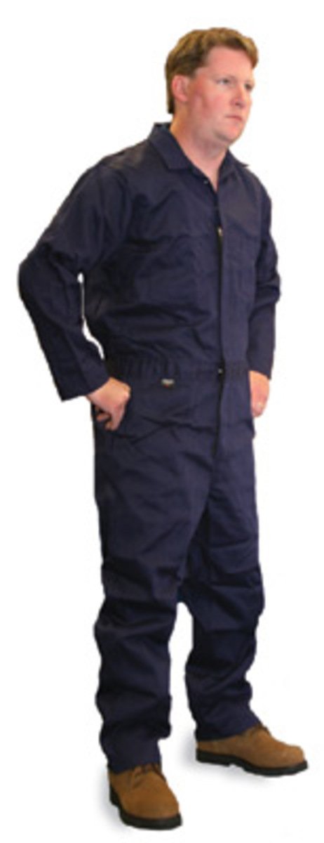 Stanco Safety Products™ Tall X-Large Navy Blue Indura® UltraSoft® Arc Rated Flame Resistant Coveralls With Front Zipper Closure