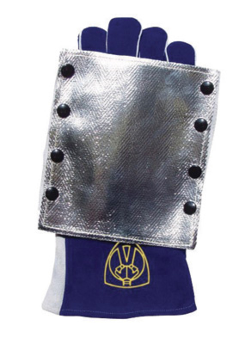 Tillman® Large Blue Cowhide Aluminized Wool Lined Heat Resistant Gloves With Double Reinforced Thumb Side Split Cuff, Aluminized Tillman Large Blue Cowhide Aluminized Wool Lined Heat TIL1266 for sale online at autumn supply