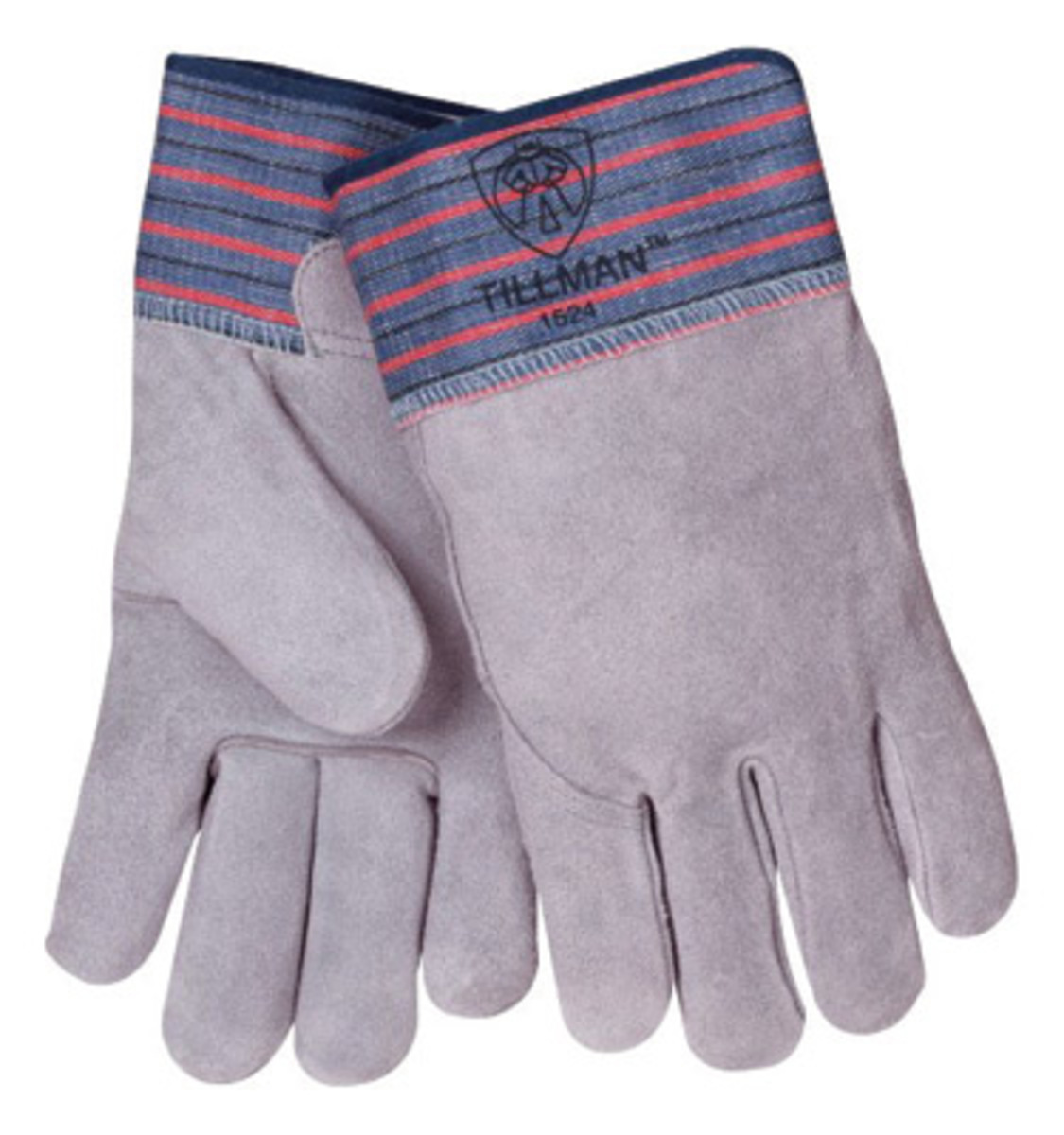 Tillman Large Blue Red And Gray Shoulder Split Cowhid TIL1524X for sale online at autumn supply