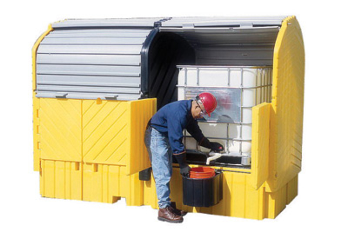 UltraTech 128 X 67 X 96 Spill Pallets UltraTwin IBC H U171149 for sale online at autumn supply