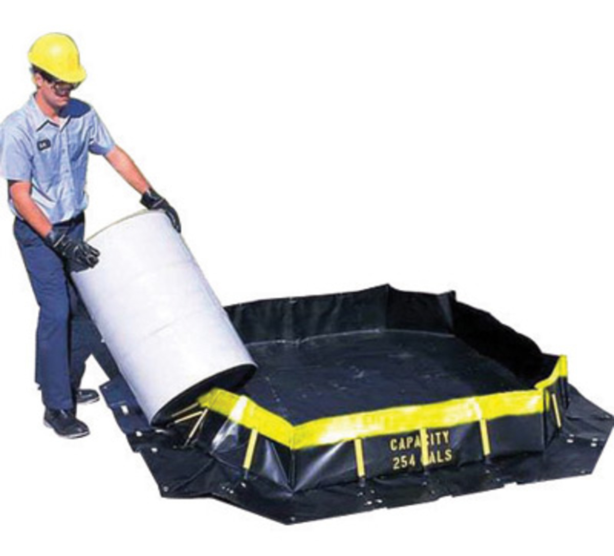 UltraTech 4' X 6' X 1' Ultra-Containment Berms® Black Copolymer 2000™ Spill Containment Berm