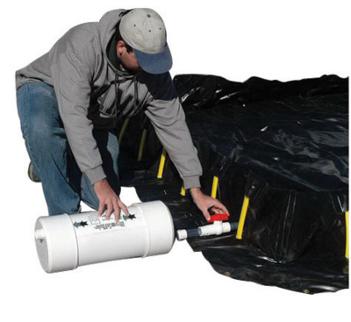 UltraTech 28 X 3 12 UltraSelf Bailer White PVC Bailer U179935 for sale online at autumn supply