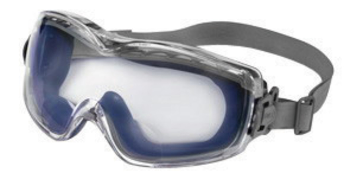 Honeywell Uvex Stealth® Reader Indirect Vent Impact Goggles With Blue Low Profile Frame And Clear Uvextreme® Anti-Fog/Anti-Scrat
