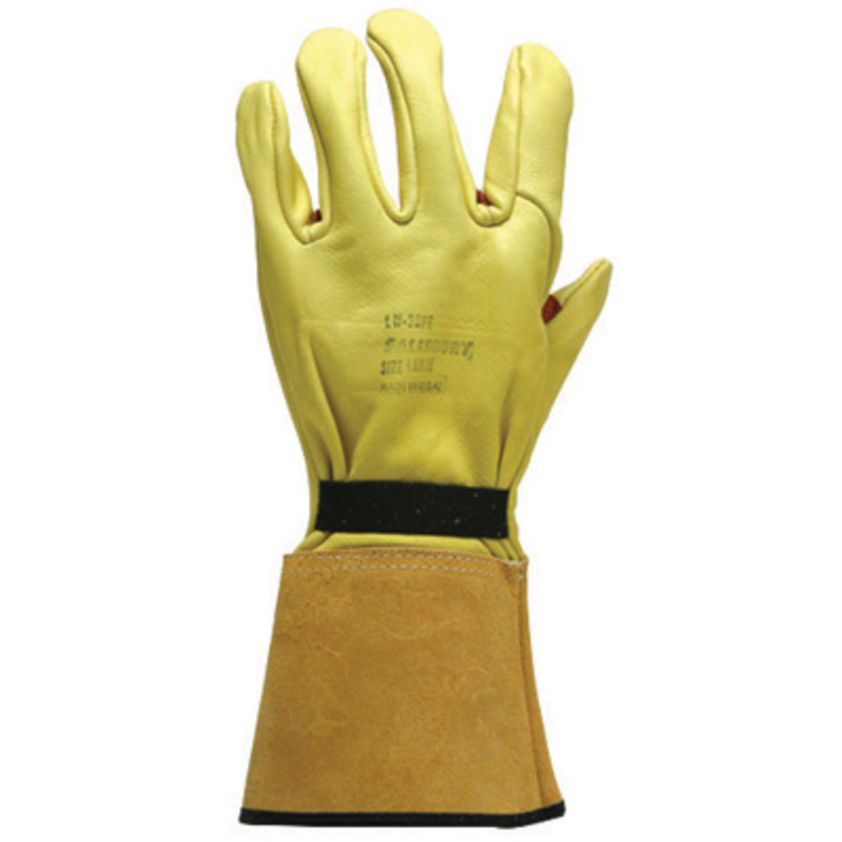 Salisbury by Honeywell Medium High Quality Grain Cowhide Linesmen's Work Gloves With Pigskin Cuff
