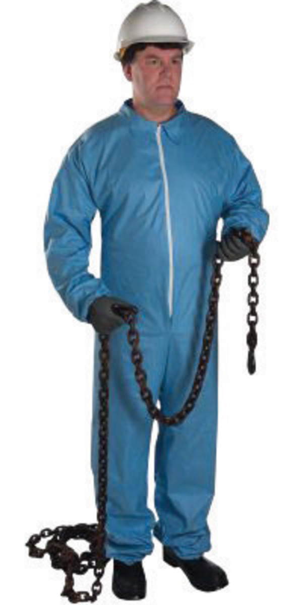 PIP® 2X Blue Posi-wear® FR™ Polyester Wood Pulp Disposable Coveralls (Availability restrictions apply.)