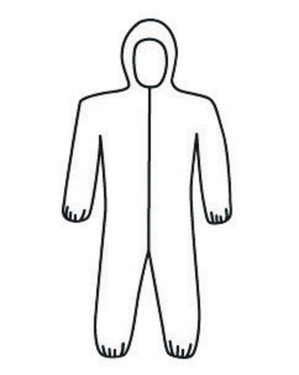 PIP® X-Large White Posi-wear® UB™ Polyethylene Polypropylene Disposable Coveralls (Availability restrictions apply.)