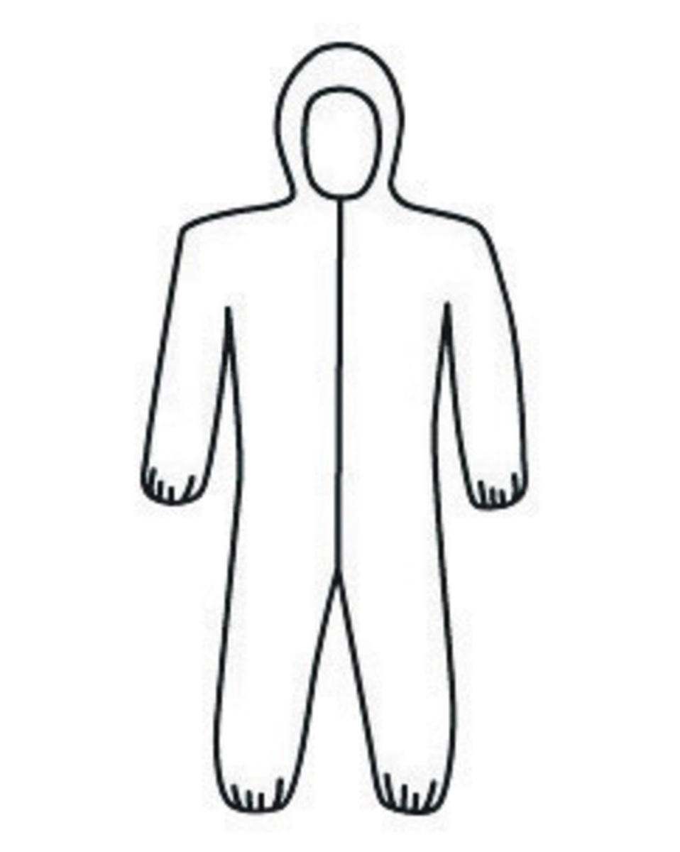 PIP 3X White Posiwear UB Polyethylene Polypropylene D PIP3709/XXXL for sale online at autumn supply