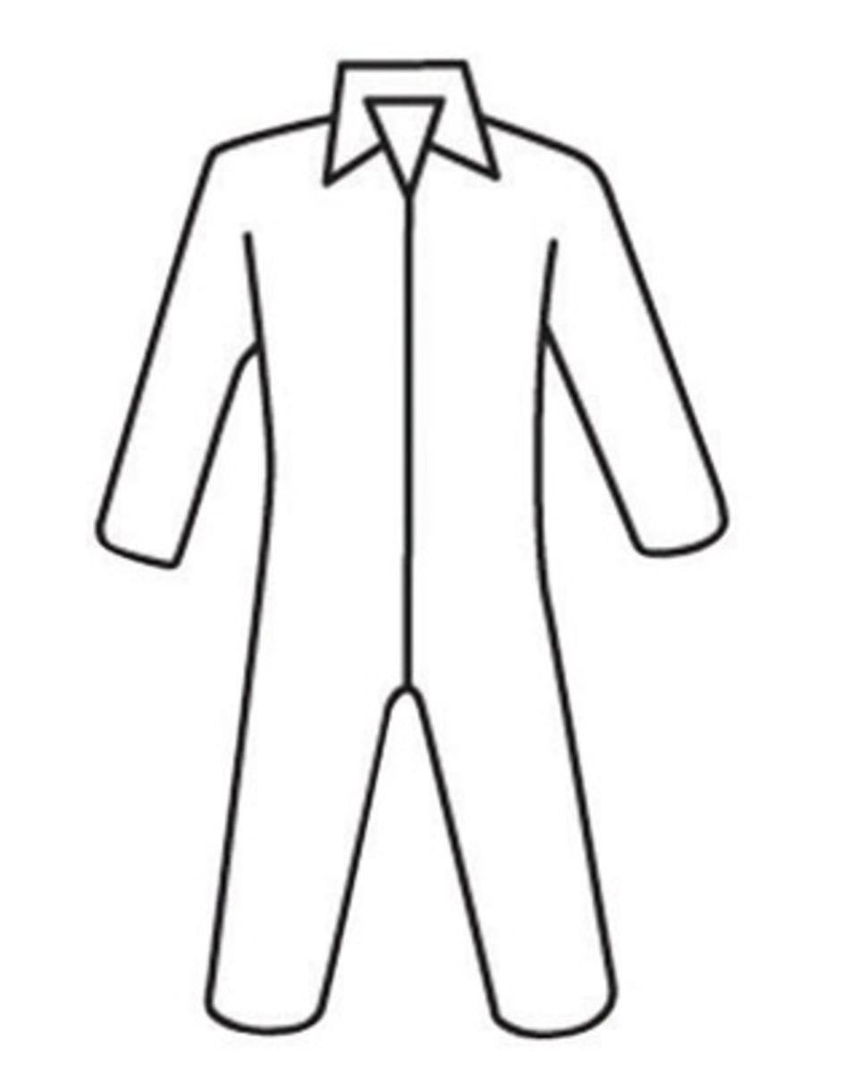 PIP® Large White Posi-wear® M3™ SMMMS Polypropylene Disposable Coveralls (Availability restrictions apply.)