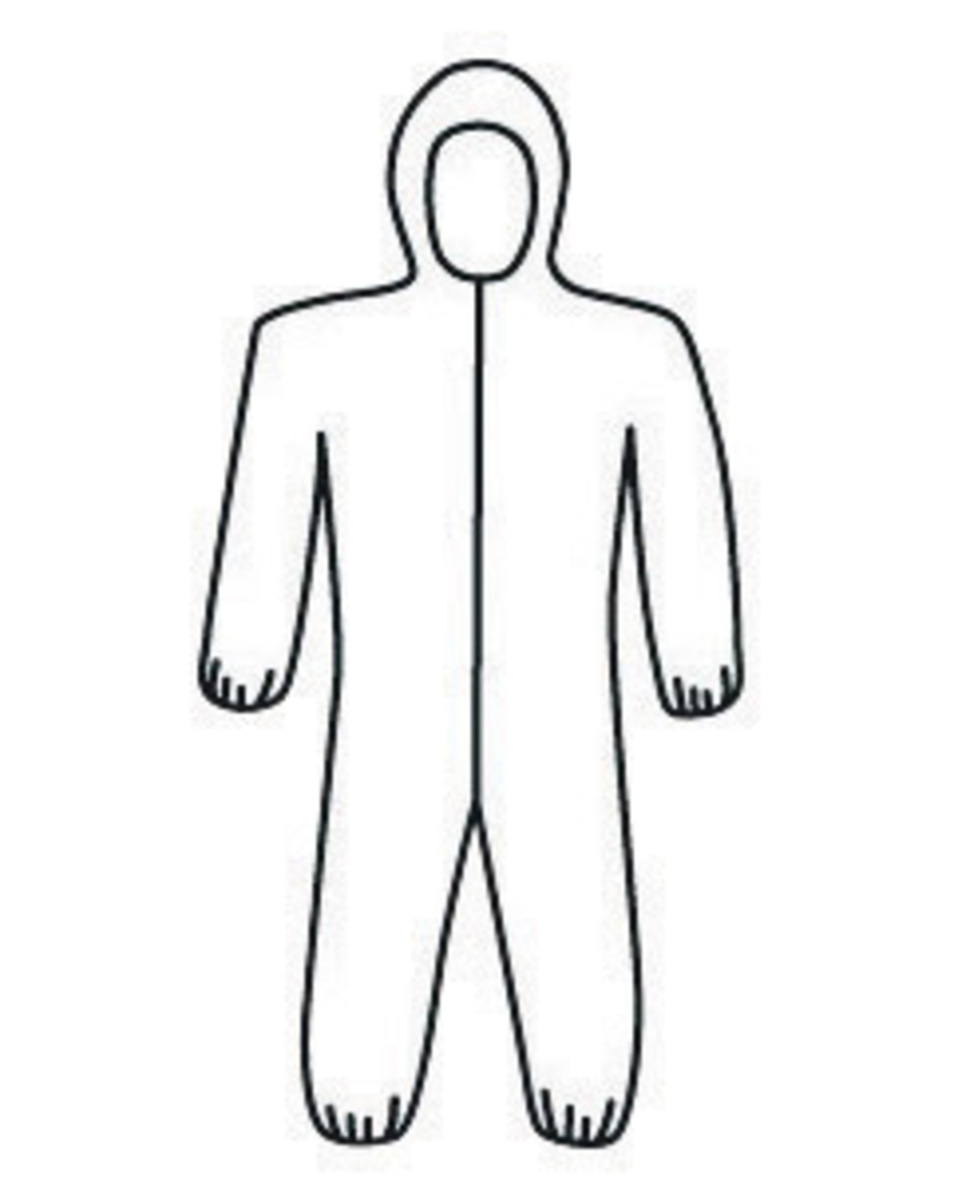PIP® 3X White Posi-wear® M3™ SMMMS Polypropylene Disposable Coveralls (Availability restrictions apply.)