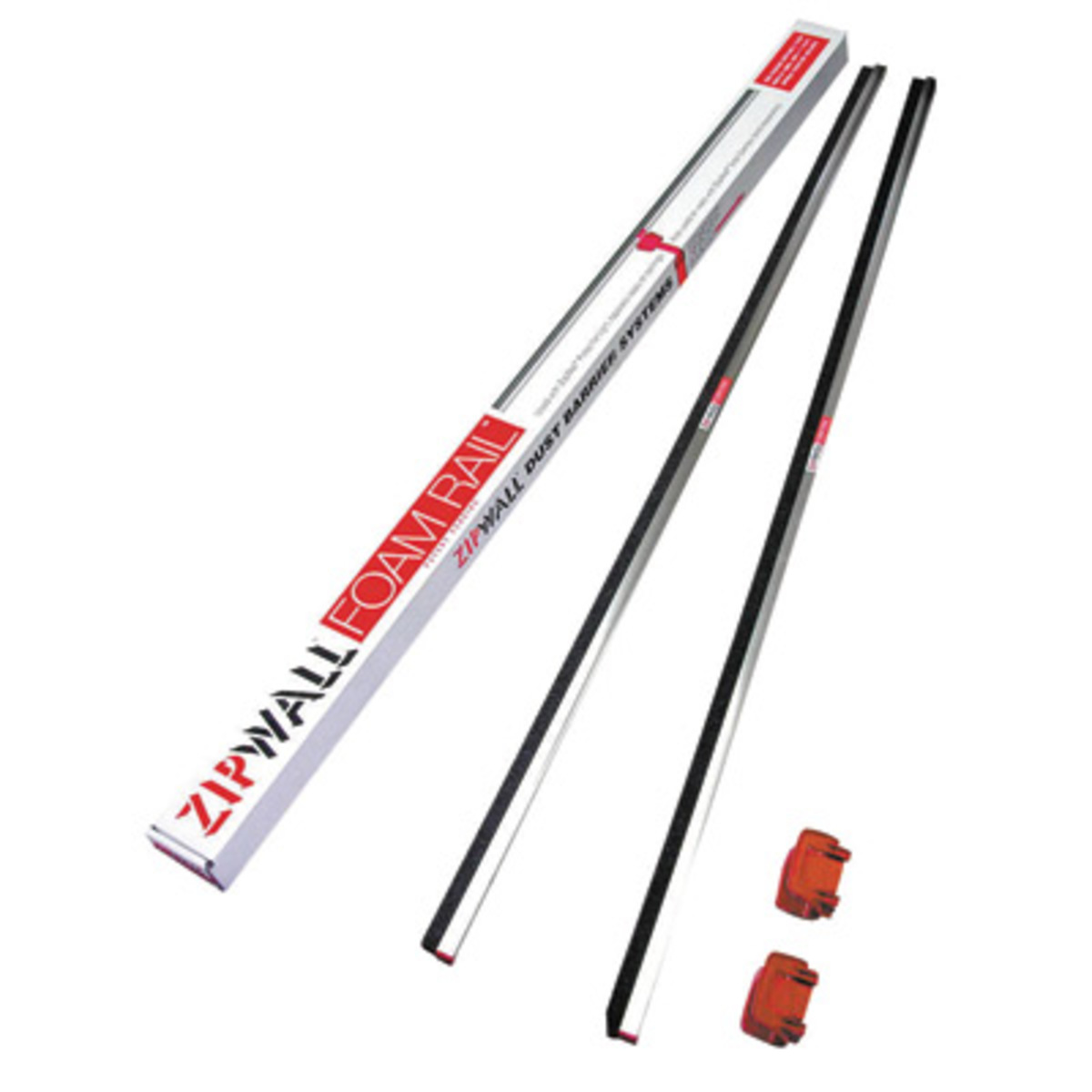 ZipWall® 4' FoamRail™ ((2) 4' Cross Bars And (2) T-Clip Adapters)