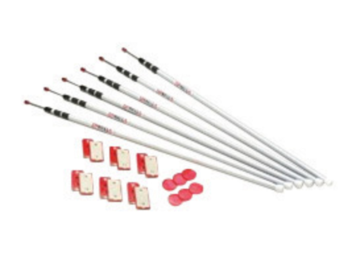 ZipWall® 6 - 12' Wall Kit (Includes (6) Spring Loaded Poles, (6) Heads, (6) Plates, (6) Grip Disks And 6 Tethers) (2 Box Per Cas