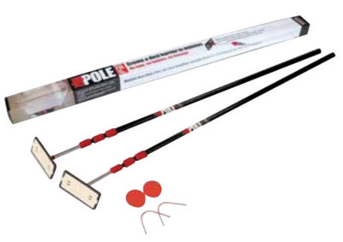 ZipWall® 10' ZipPole™ Low Cost Spring-Loaded Pole Kit (Includes 10' ZipPole™ Steel Spring-Loaded Poles, (2) Heads, (2) Plates, (