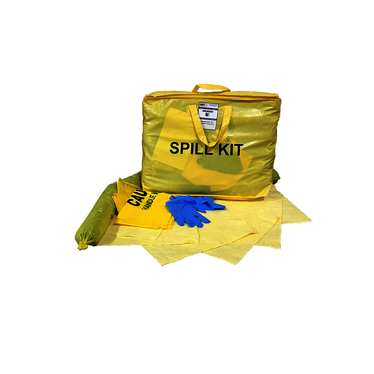 RADNOR® 5 lbs Yellow Polypropylene Spill Kit