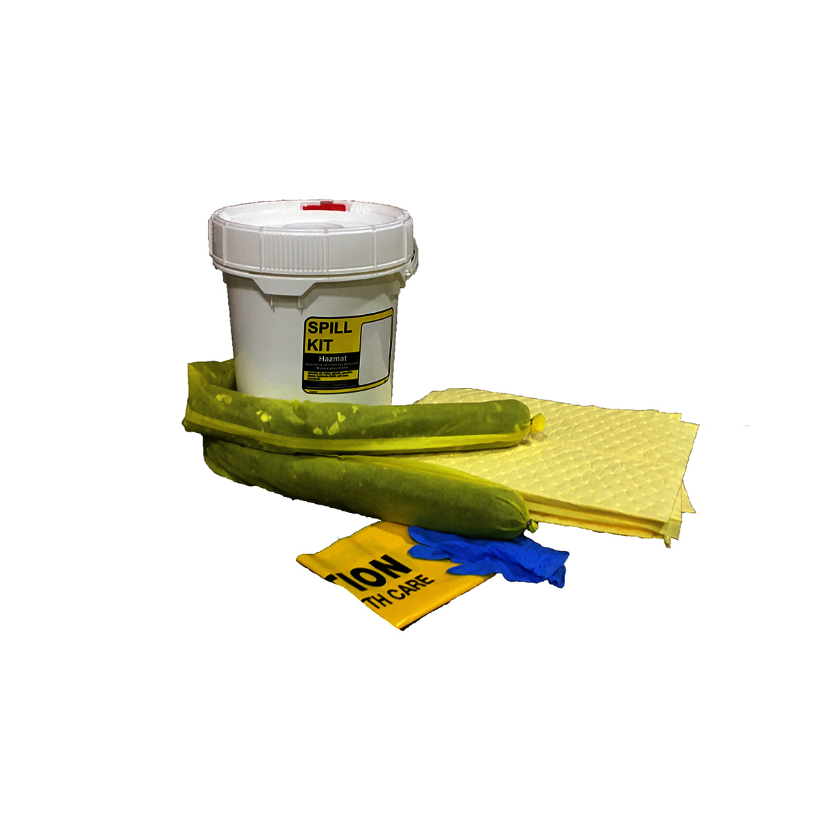RADNOR® 9 lbs Yellow Polypropylene Spill Kit