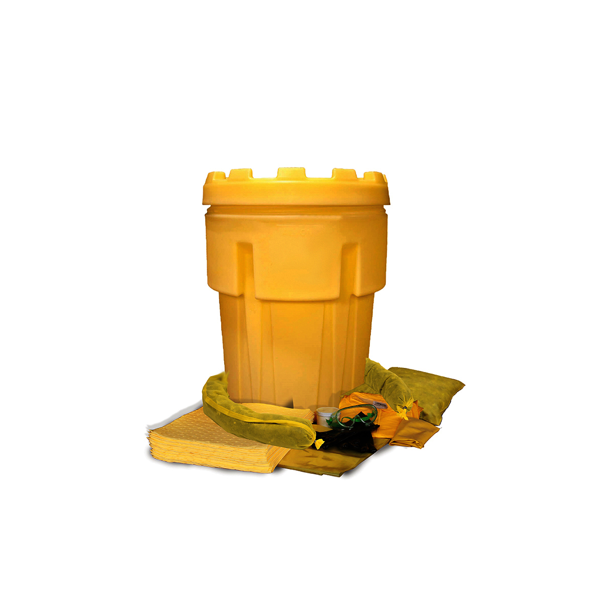 RADNOR® 57 lbs Yellow Polypropylene Spill Kit