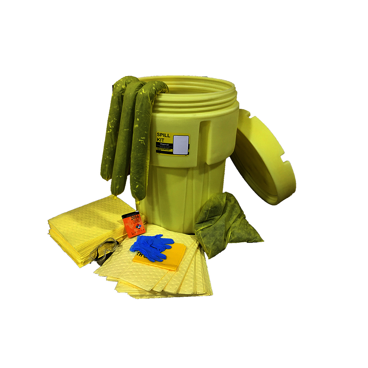 RADNOR® 100 lbs Yellow Polypropylene Spill Kit