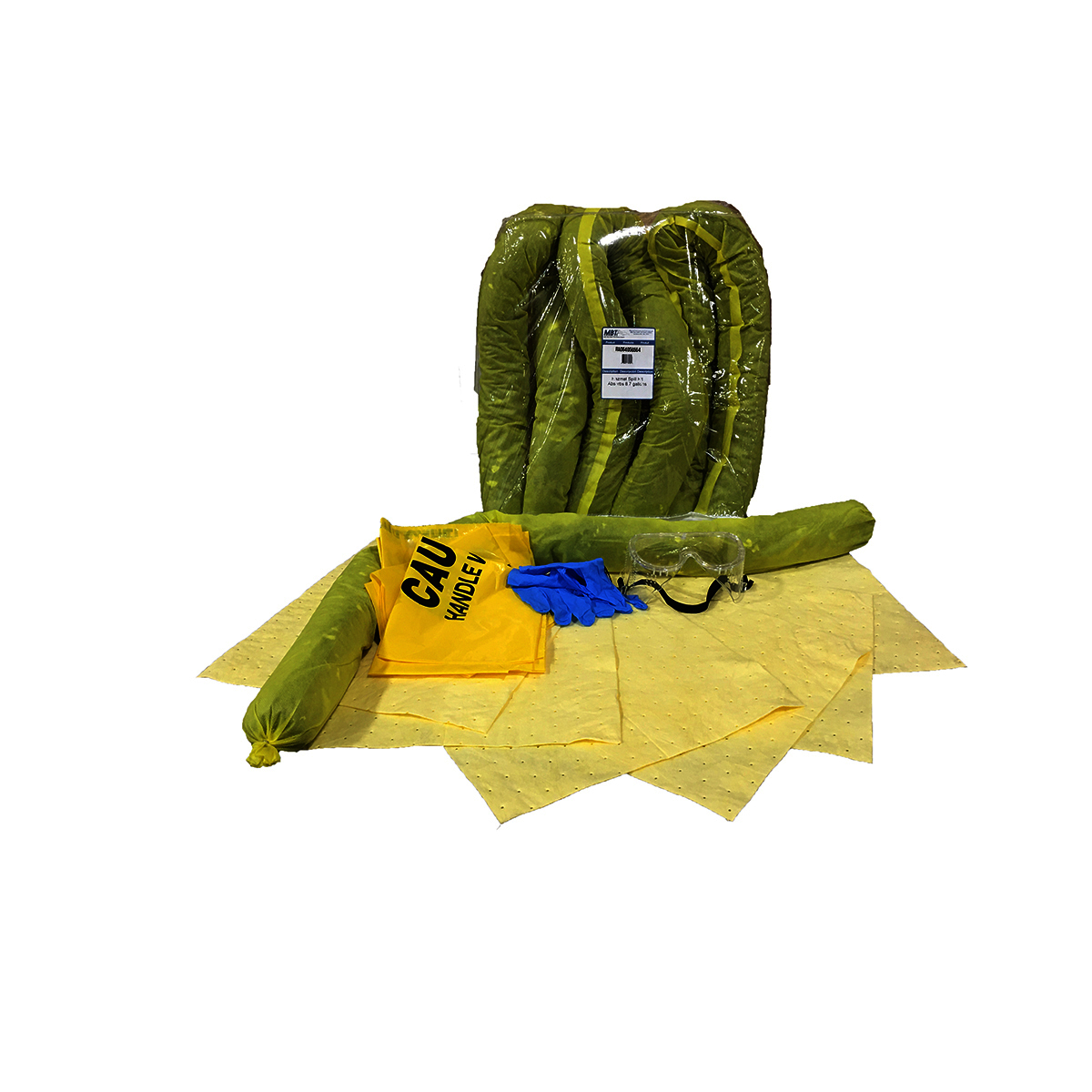 RADNOR® 7 lbs Yellow Polypropylene Spill Kit