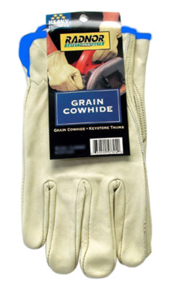 RADNOR Grain Cowhide Drivers Gloves: Uncompromising Safety RAD64057325 for sale online at autumn supply