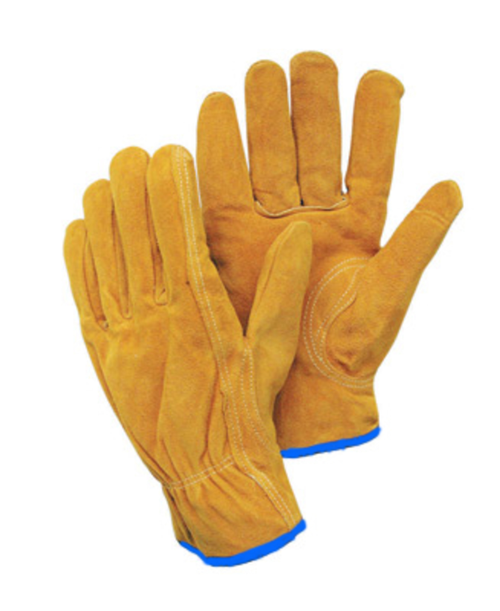 RADNOR® Natural Premium Split Cowhide Unlined Drivers Gloves