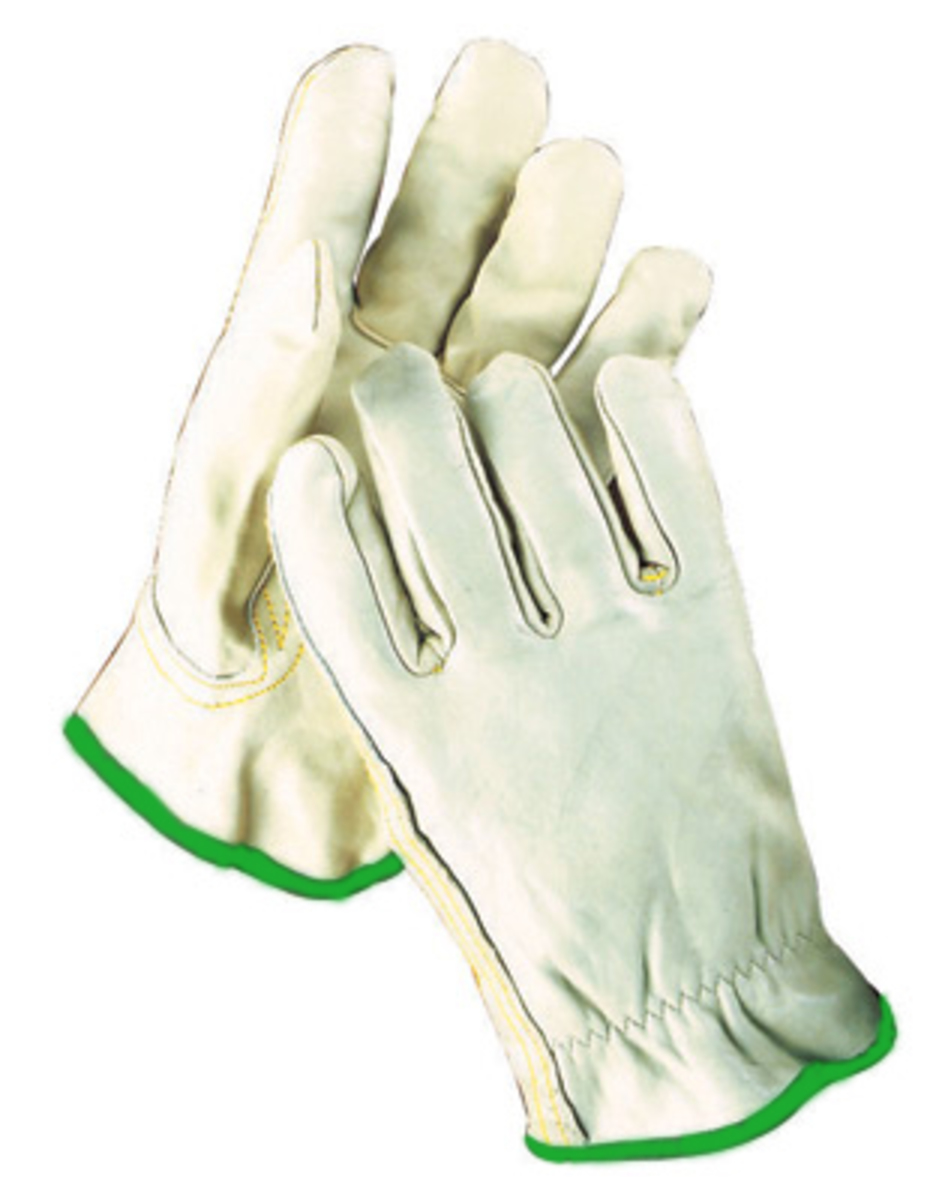 RADNOR® Medium Natural Standard Grain Cowhide Unlined Drivers Gloves
