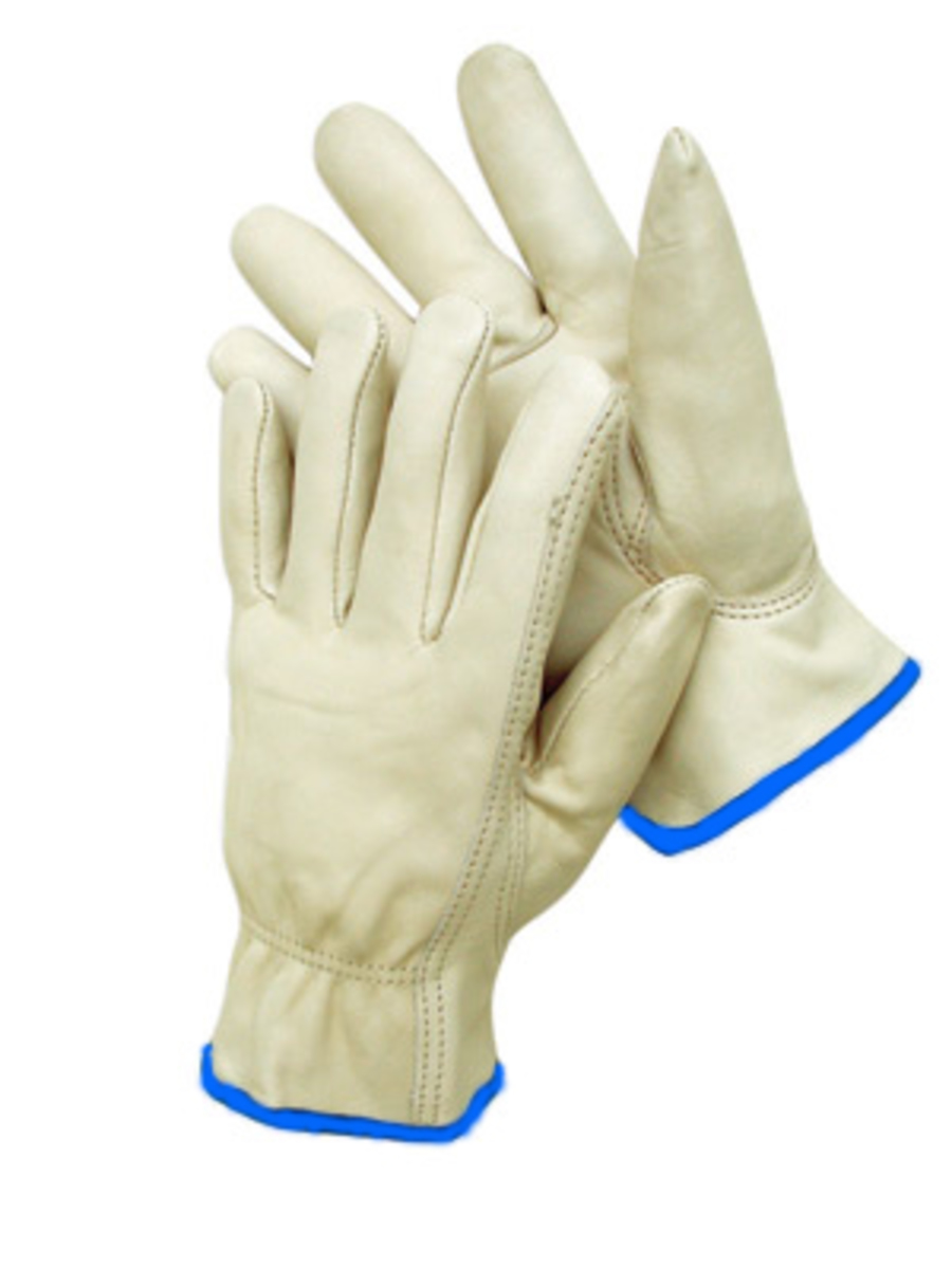 RADNOR® Natural Premium Grain Cowhide Unlined Drivers Gloves