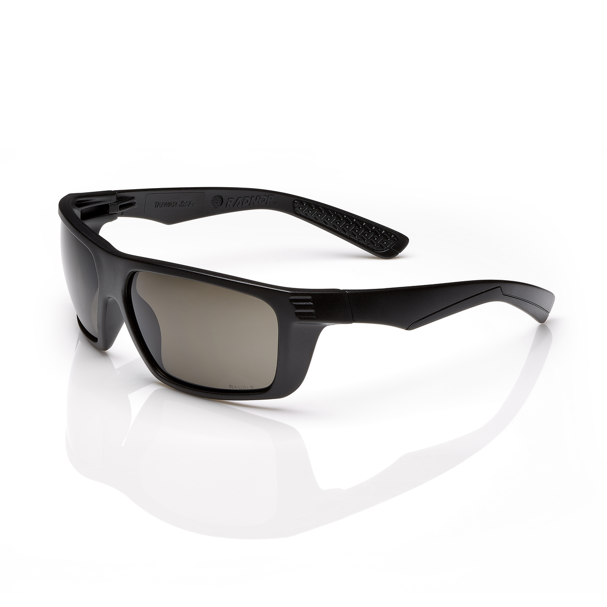 RADNOR® Dynamo™ Black Safety Glasses With Gray Anti-Scratch Lens (Availability restrictions apply.)