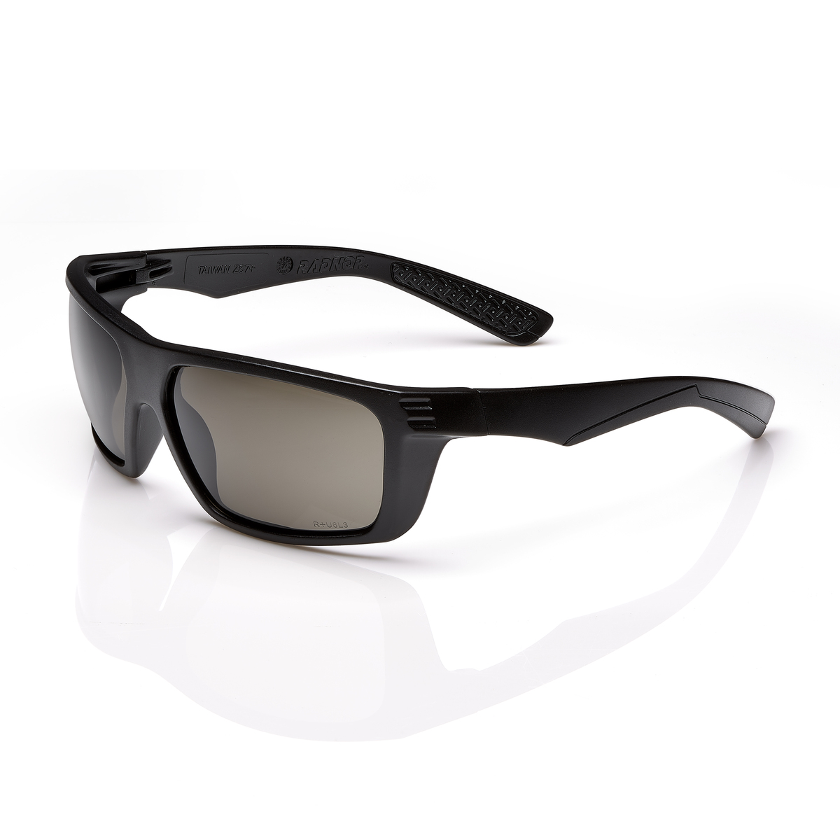 RADNOR® Dynamo™ Black Safety Glasses With Gray Anti-Fog/Anti-Scratch Lens (Availability restrictions apply.)