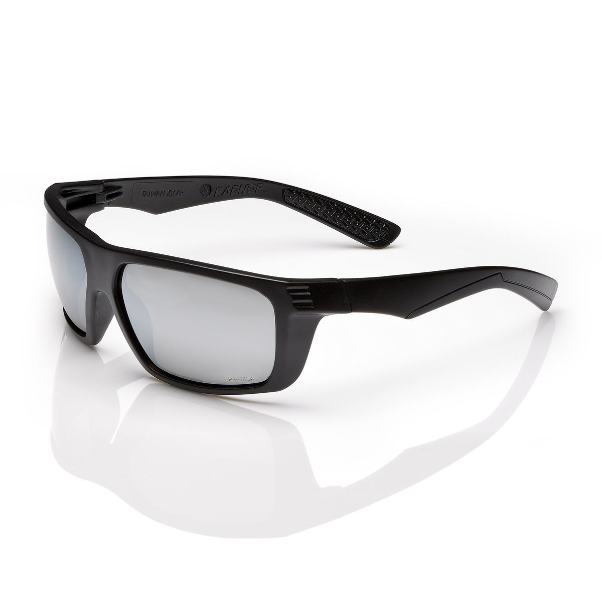 RADNOR® Dynamo™ Black Safety Glasses With Silver Mirror/Anti-Scratch Lens (Availability restrictions apply.)