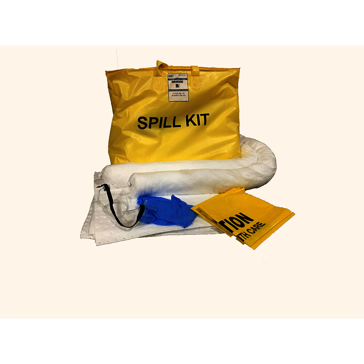 RADNOR® 5 lbs White Polypropylene Spill Kit