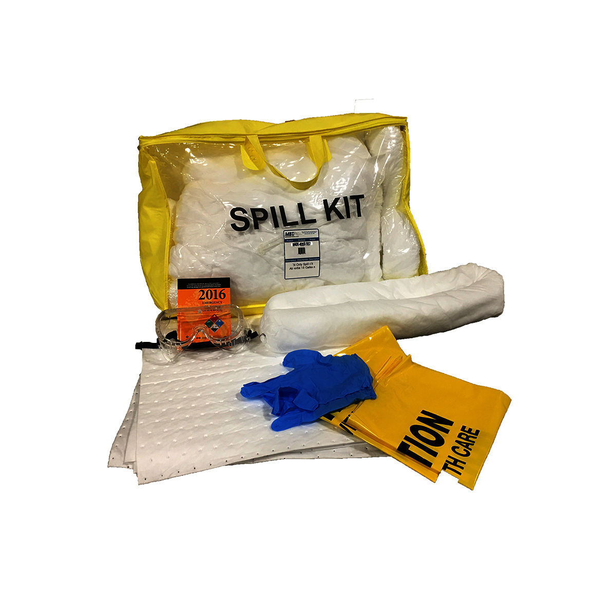 RADNOR® 13 lbs White Polypropylene Spill Kit