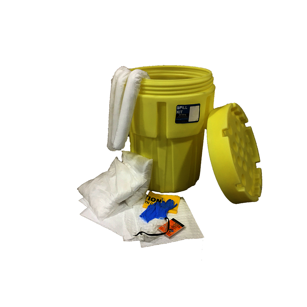 RADNOR® 75 lbs White Polypropylene Spill Kit