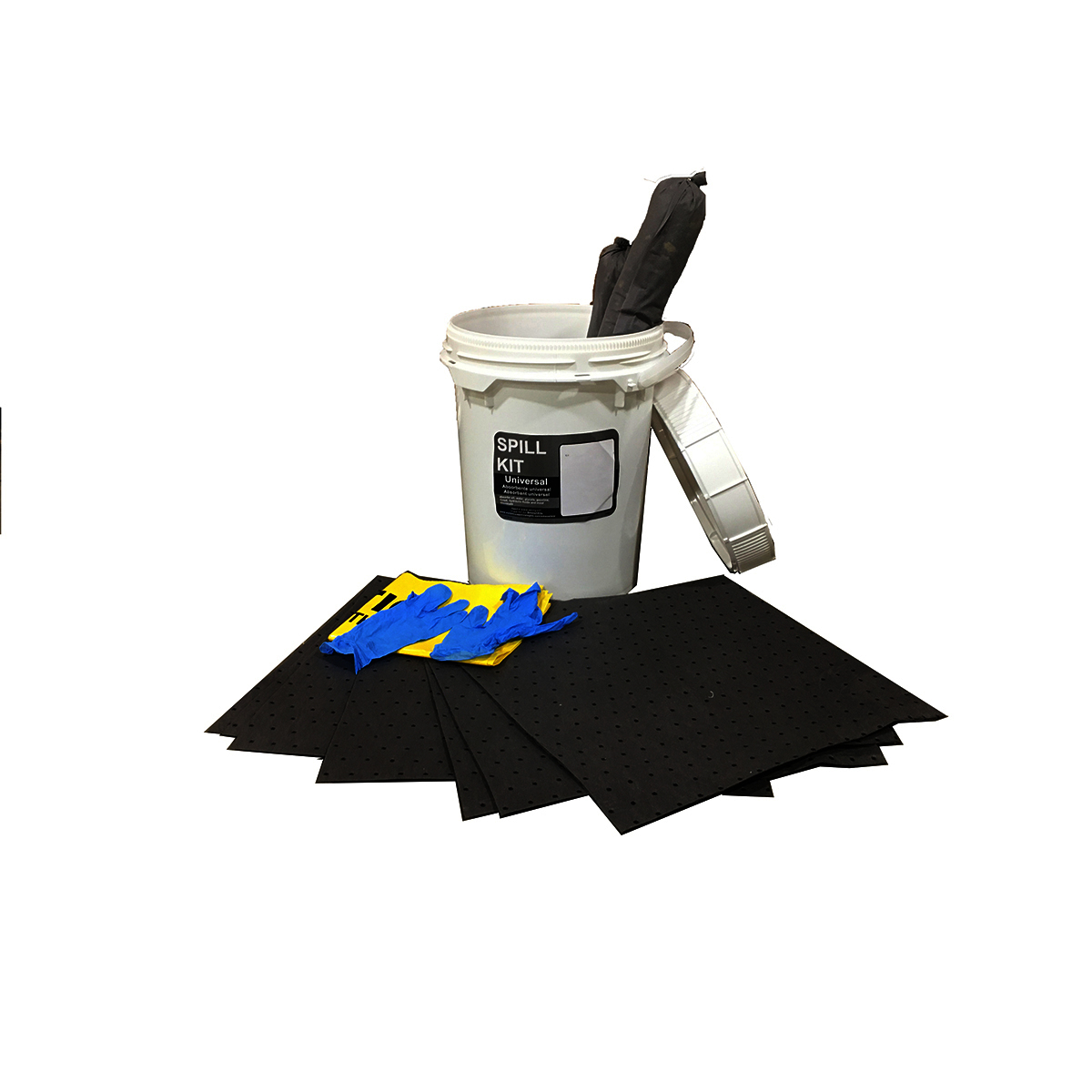 RADNOR® 9 lbs Gray Polypropylene Spill Kit