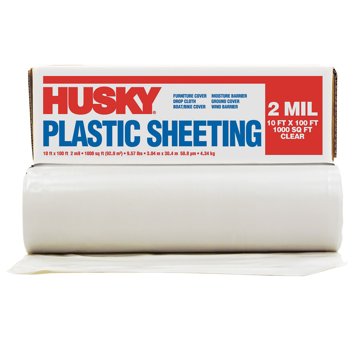 PolyAmerica 10 X 100 Clear 2 mil Polyethylene Husky P POARS210100C for sale online at autumn supply