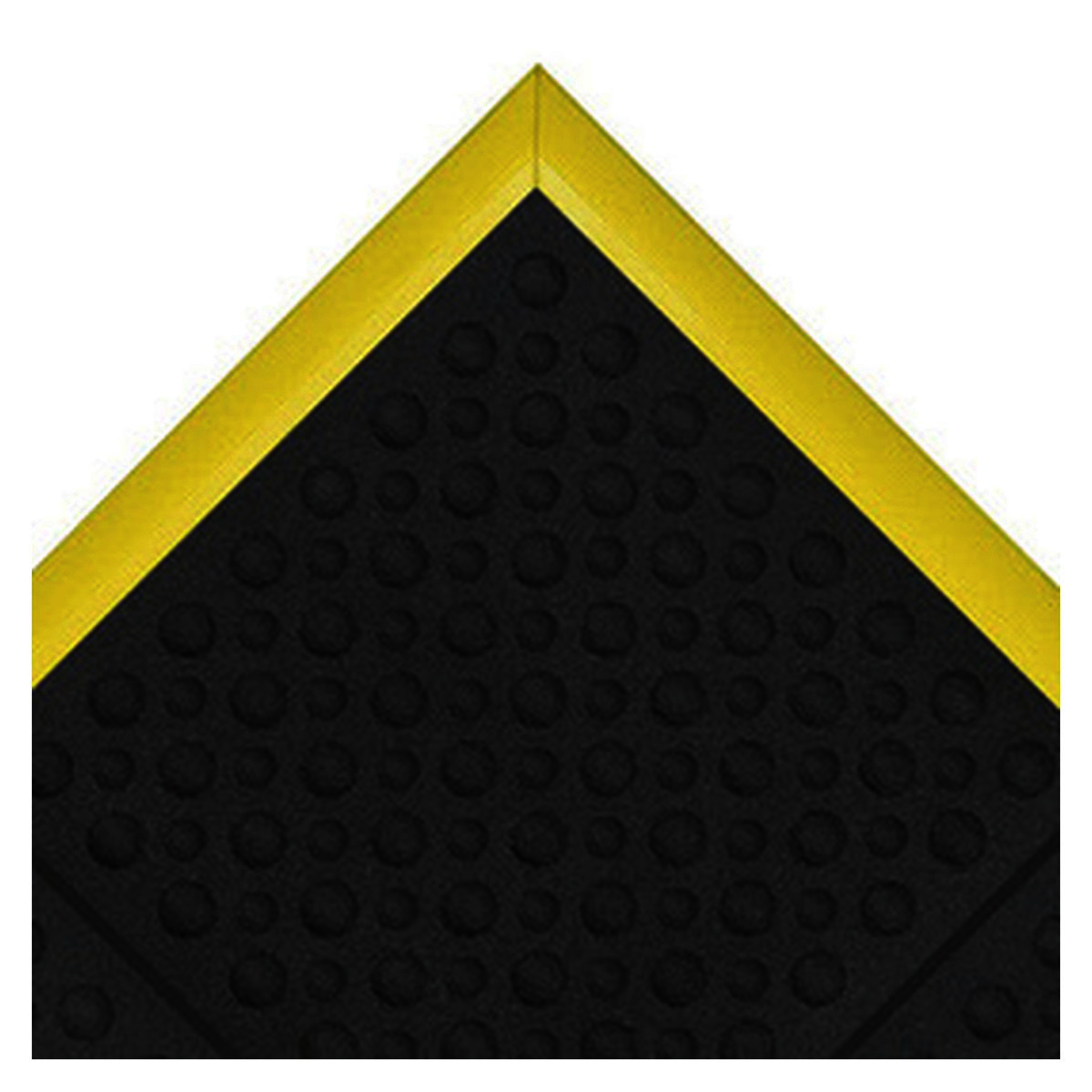 Superior Manufacturing 3' X 3' Black Rubber NoTrax® Cushion-Ease® Ergo™ Anti-Fatigue Floor Mat