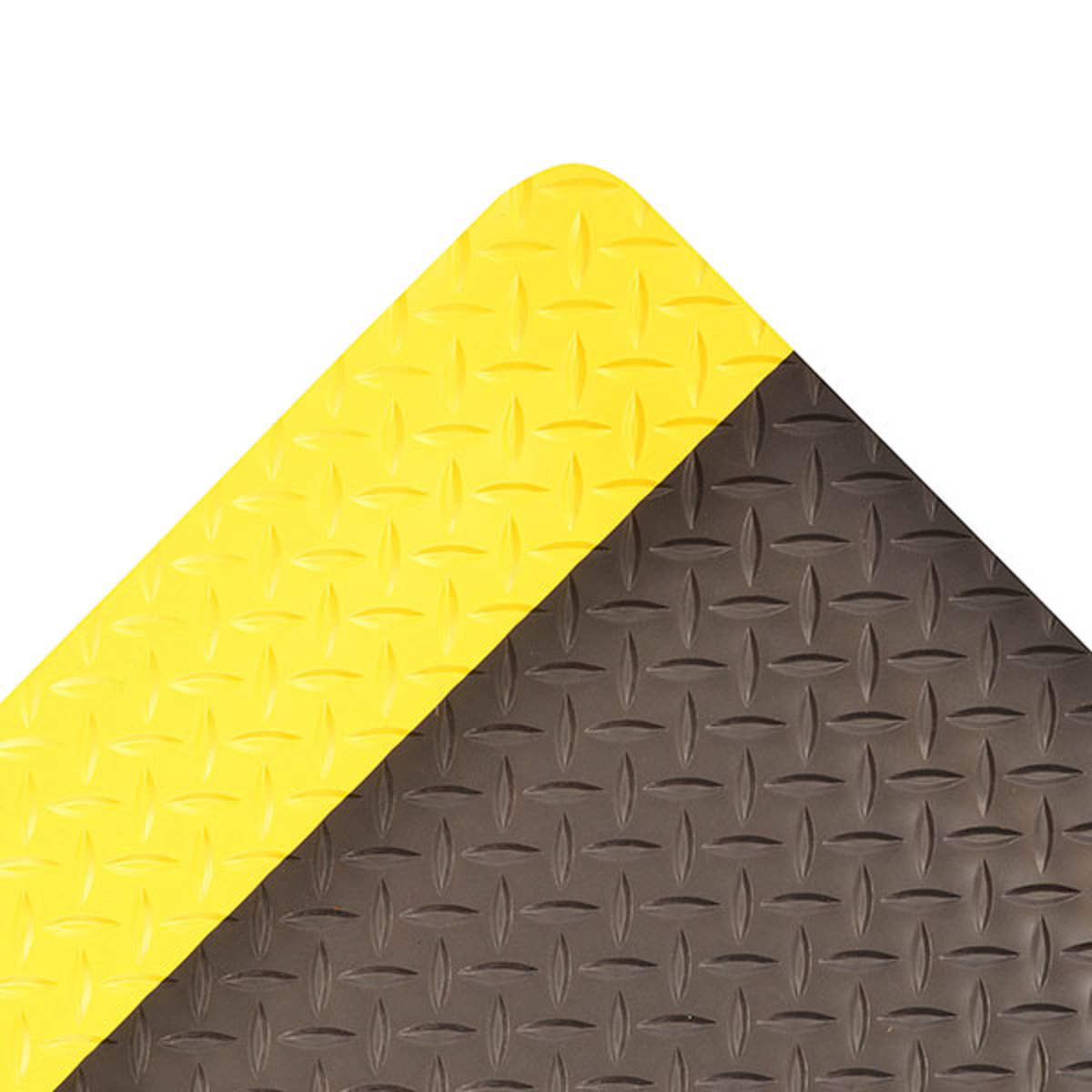 Superior Manufacturing 3 X 12 Black With Yellow Edge S57975S0312YB for sale online at autumn supply