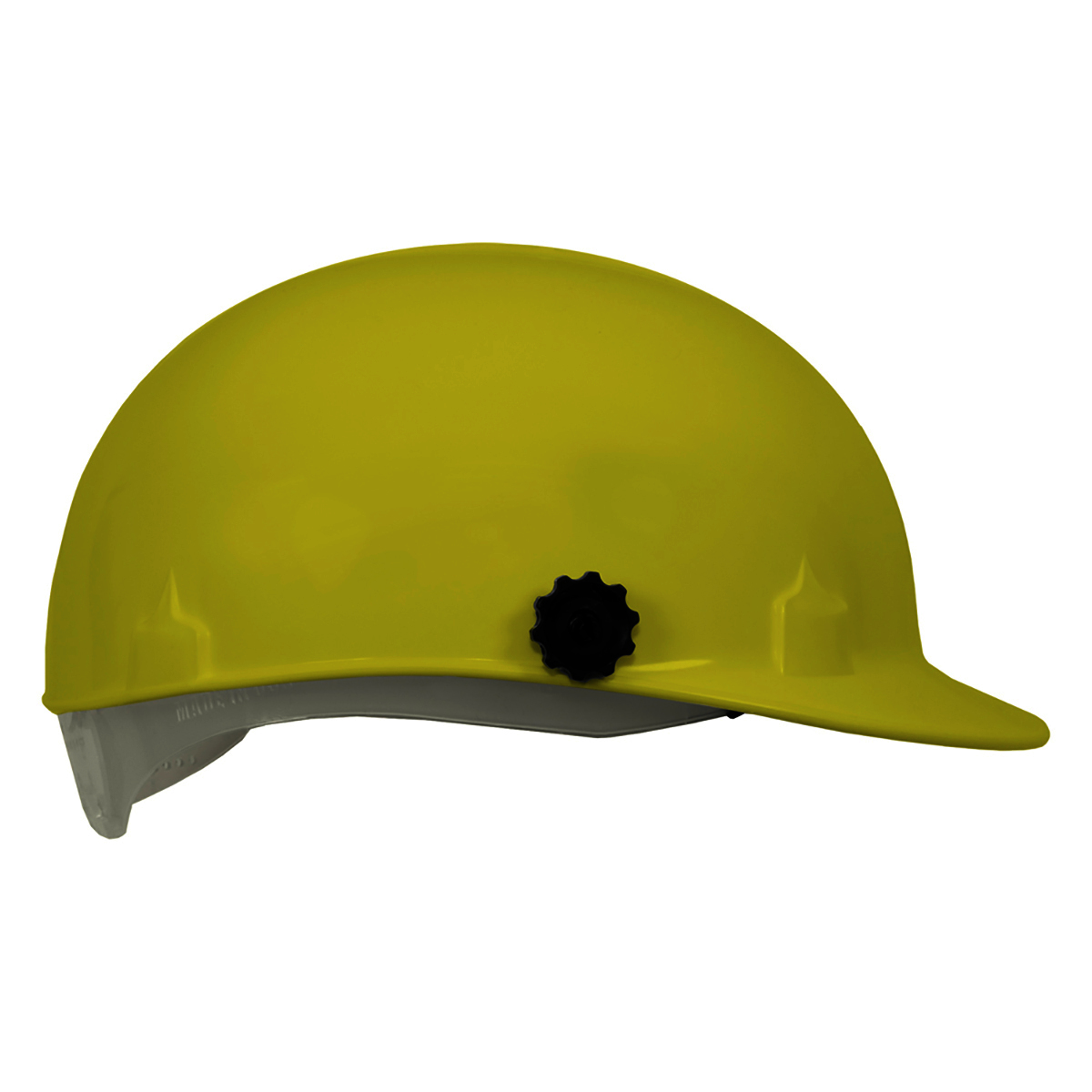Jackson Safety® Yellow C10 HDPE Cap Style Smooth Dome Bump Cap With 4 Point Ratchet Suspension